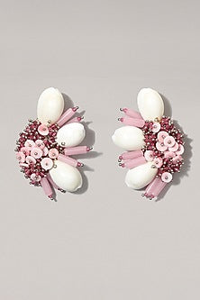 Pink Shell Stud Earrings
