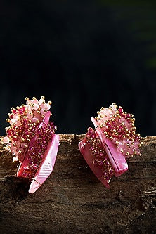 Pink Shell Stud Earrings