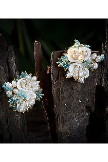 Turquoise Shell Stud Earrings