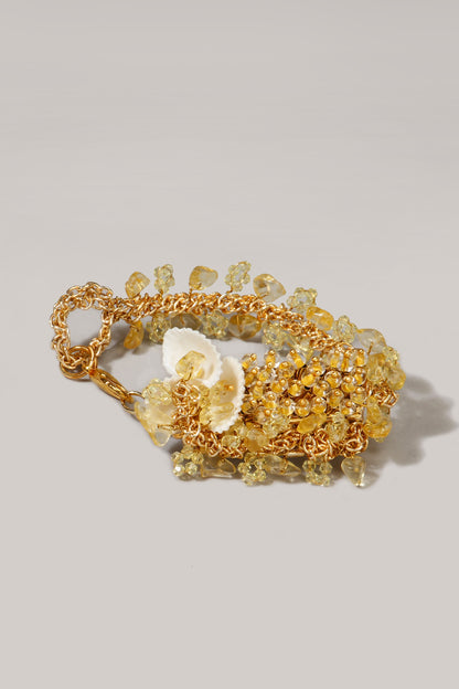 Gold Finish Shell Bracelet