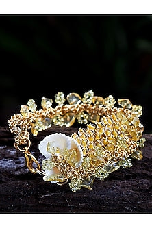 Gold Finish Shell Bracelet
