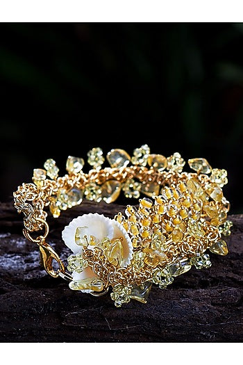 Gold Finish Shell Bracelet