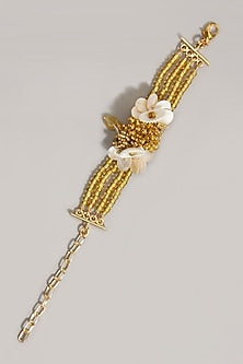 Gold Finish Crystal Bracelet
