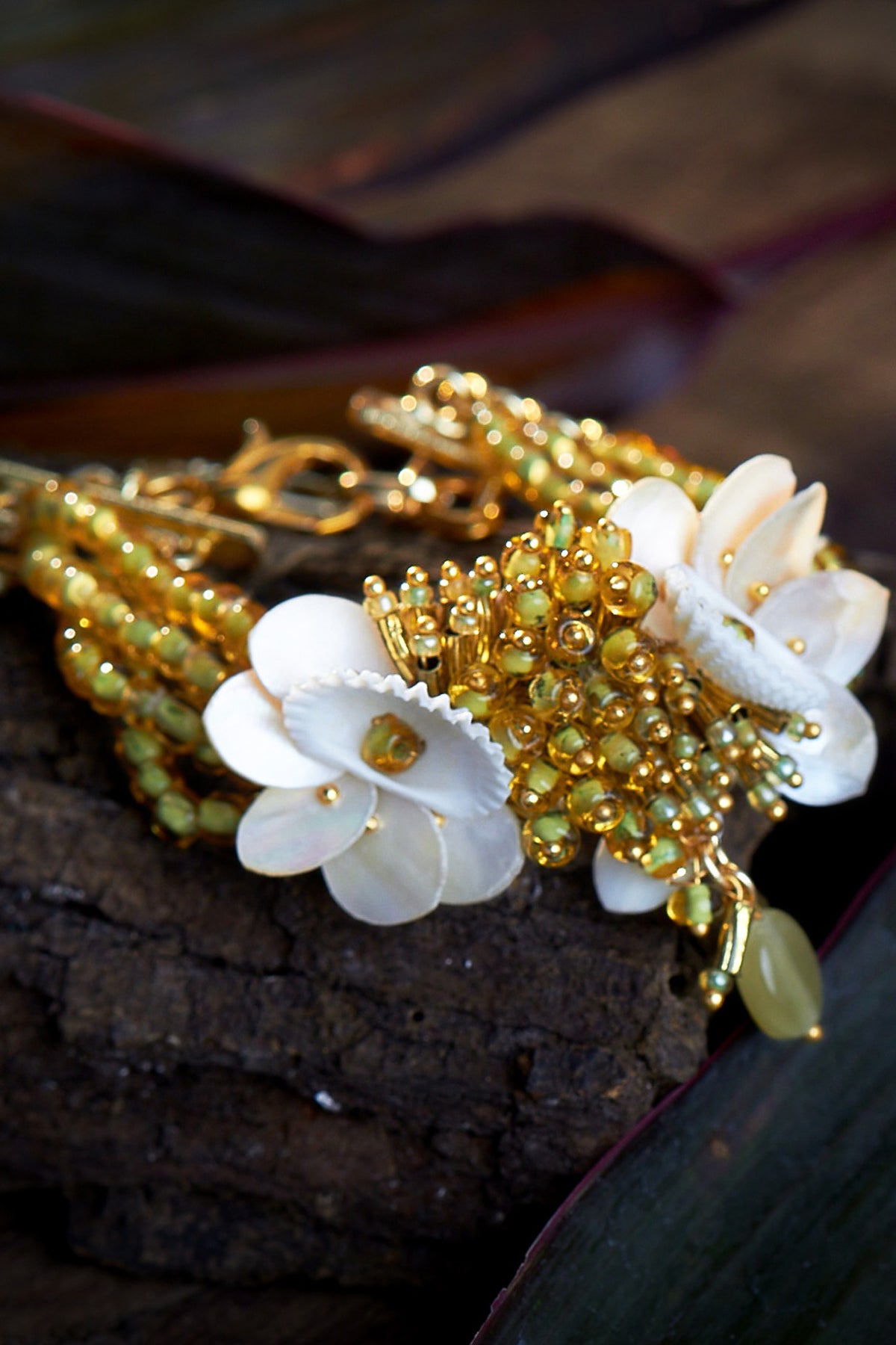 Gold Finish Crystal Bracelet