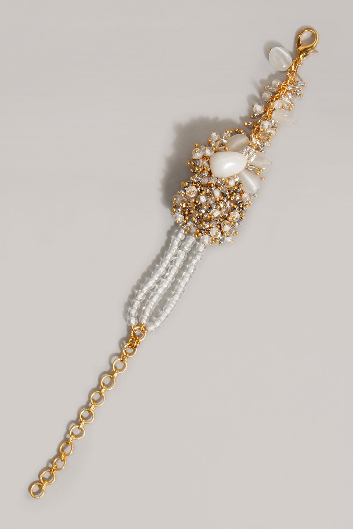Gold Finish Pearl Bracelet