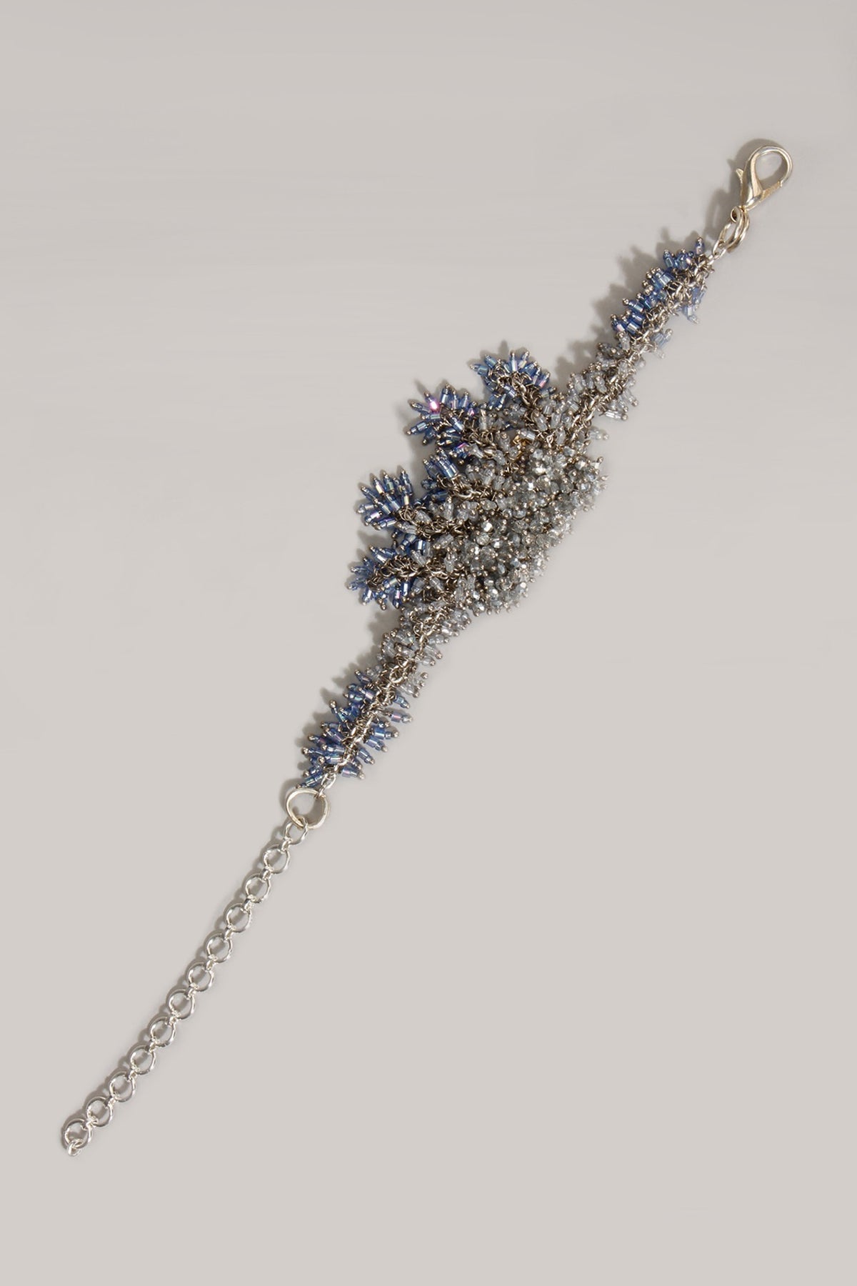 Gold Finish Crystal Beaded Bracelet