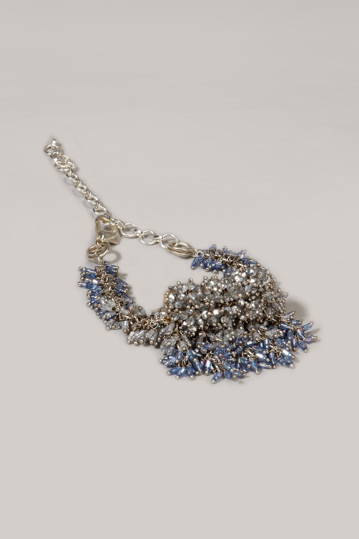 Gold Finish Crystal Beaded Bracelet