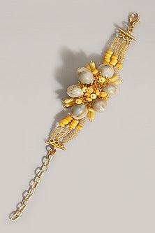 Gold Finish Shell Handcrafted Bracelet