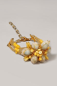 Gold Finish Shell Handcrafted Bracelet