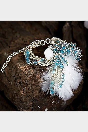 Gold Finish Turquoise Stone Bracelet
