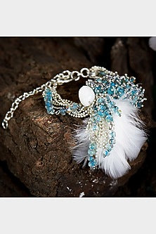 Gold Finish Turquoise Stone Bracelet