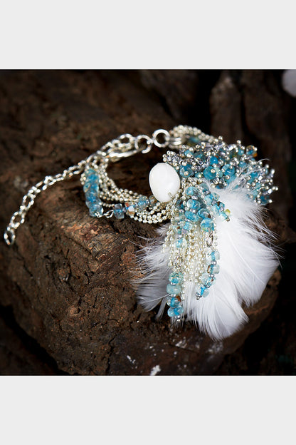 Gold Finish Turquoise Stone Bracelet