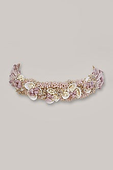 Lilac Crystal Choker Necklace