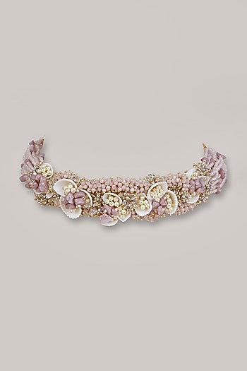 Lilac Crystal Choker Necklace