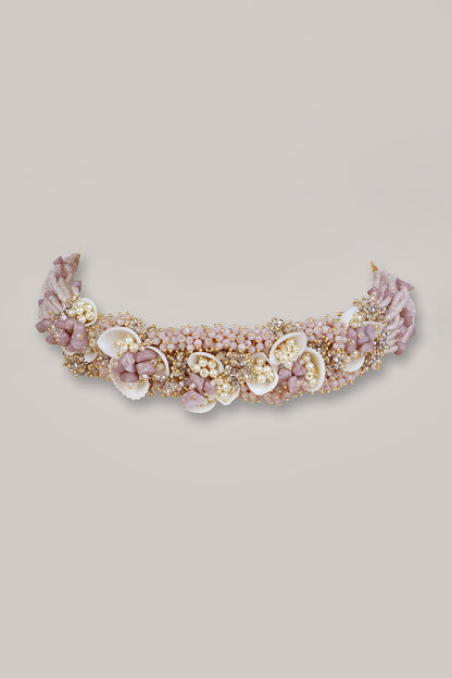 Lilac Crystal Choker Necklace