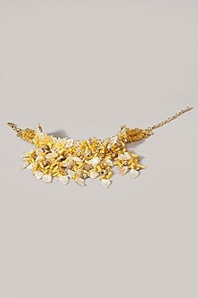 Yellow Shell Choker Necklace