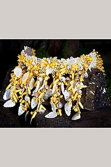 Yellow Shell Choker Necklace