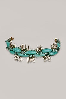 Turquoise Beaded Handmade Choker Necklace