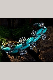 Turquoise Beaded Handmade Choker Necklace