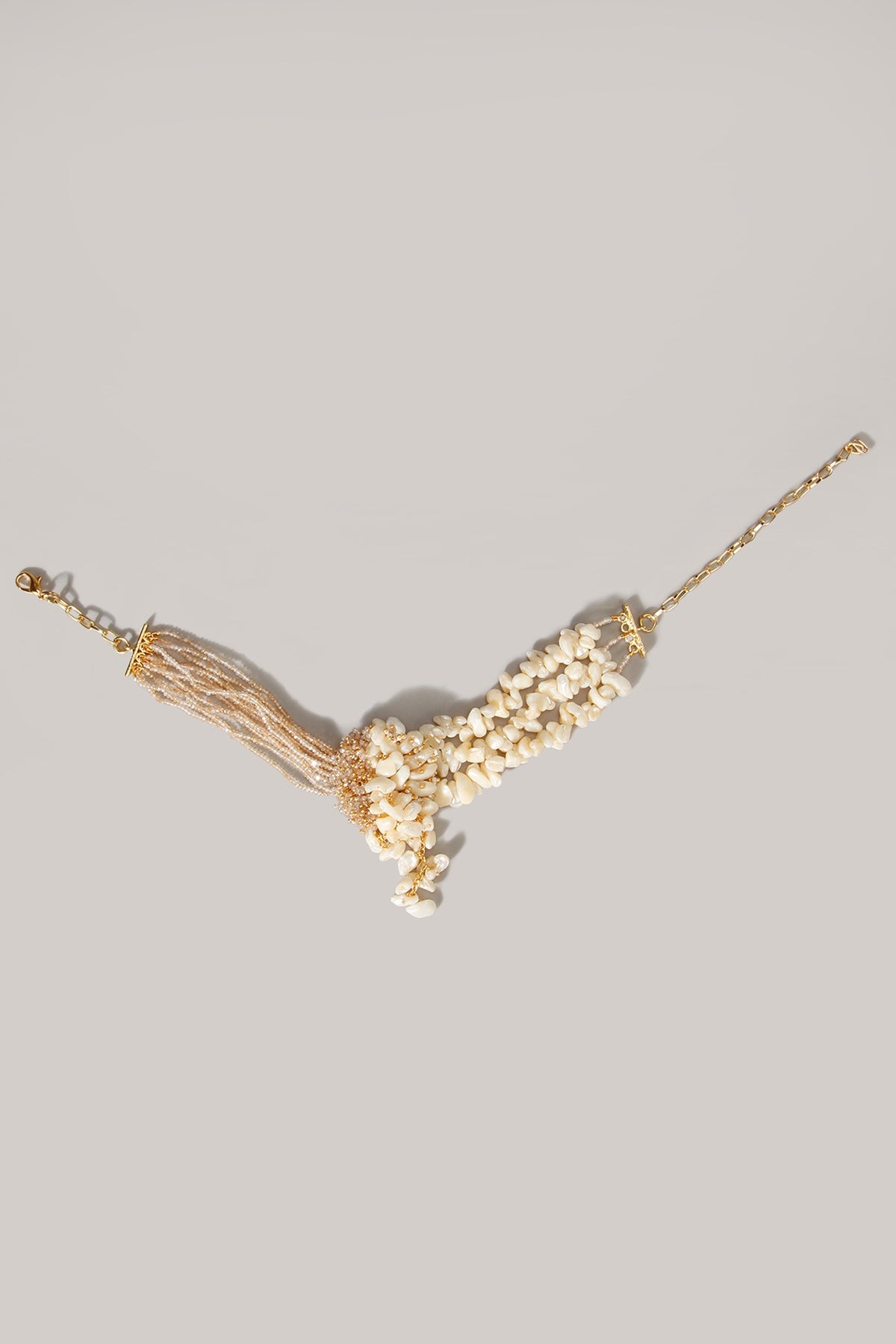 White Shell Crystals Handmade Choker Necklace