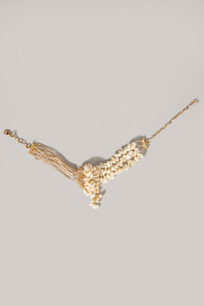 White Shell Crystals Handmade Choker Necklace