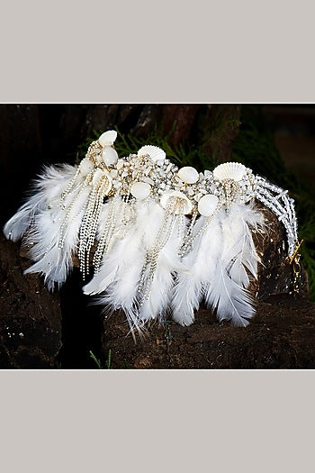White Semi Precious Beaded Choker Necklace