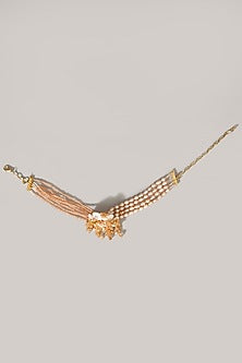 Beige Pearl Choker Necklace
