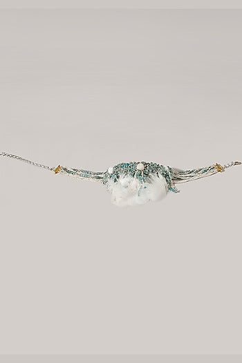 Turquoise Beaded Choker Necklace Set