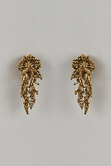 Gold Finish Brass Dangler Earrings