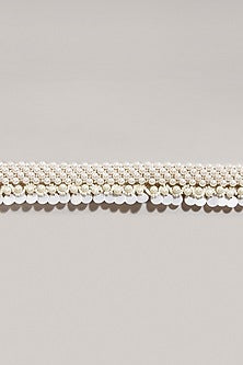 Gold Finish Handcrafted Pastel Peach Waist Belt