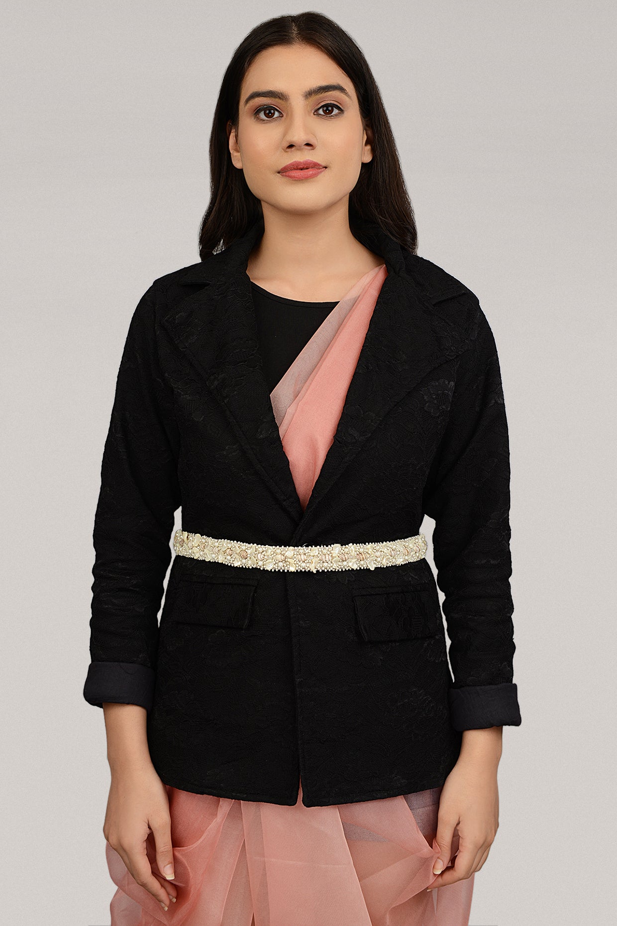 Gold Finish Sea Pearl Handcrafted Waist Belt