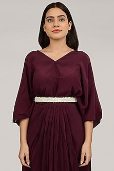 Gold Finish Pearl Shell Waist Belt