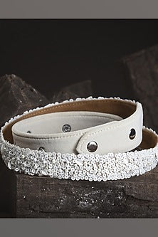 Gold Finish Pearl Shell Waist Belt