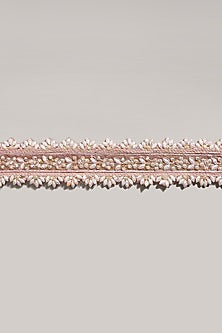 Gold Finish Handcrafted Chic Peach Waist Belt