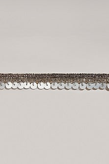 Copper & White Pearl Crystal Waist Belt