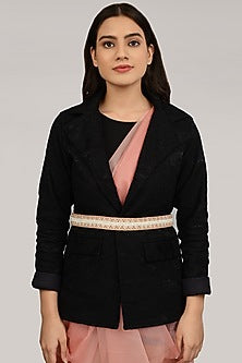 Gold Finish Peach Pearl Shell Waist Belt