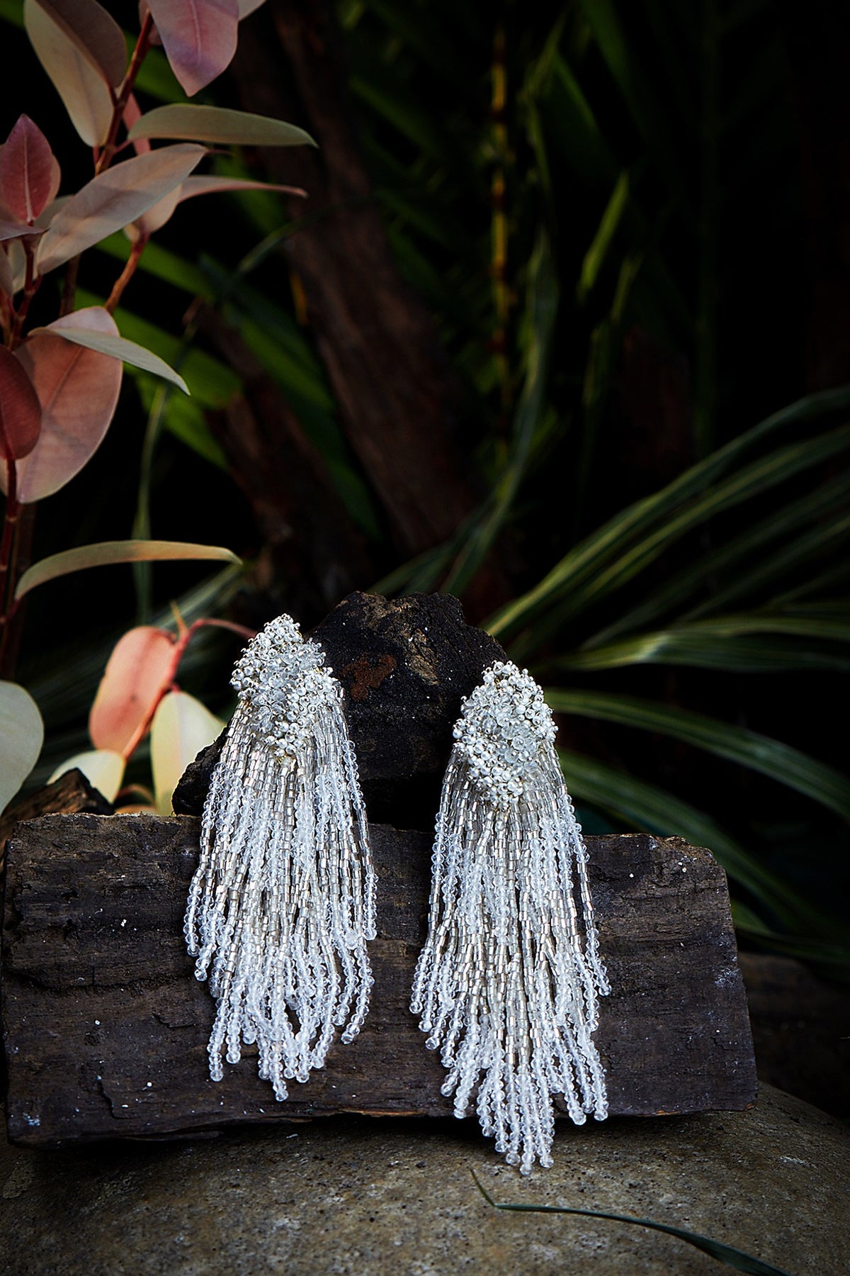 Gold Finish Pearl Dangler Earrings