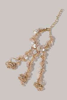Gold Finish Crystal & Stone Bracelet