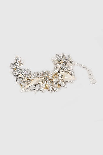 White Finish Grey Pearl Handcrafted Bracelet