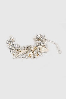 White Finish Grey Pearl Handcrafted Bracelet