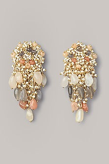 Gold Finish Tassel Earrings