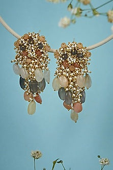 Gold Finish Tassel Earrings