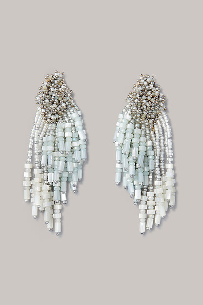 Gold Finish Pearl Dangler Earrings