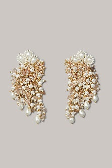 Gold Finish Dangler Earrings