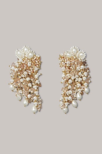 Gold Finish Dangler Earrings