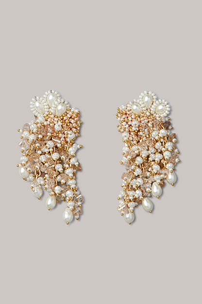 Gold Finish Dangler Earrings