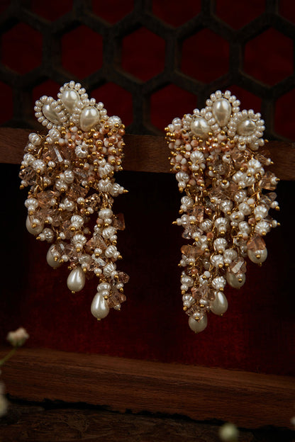 Gold Finish Dangler Earrings