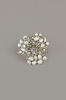 Silver Finish Metallic Ring
