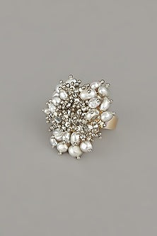 Silver Finish Metallic Ring