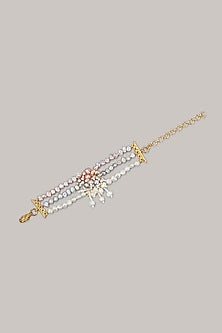 Gold Finish Freshwater Pearl Bracelet